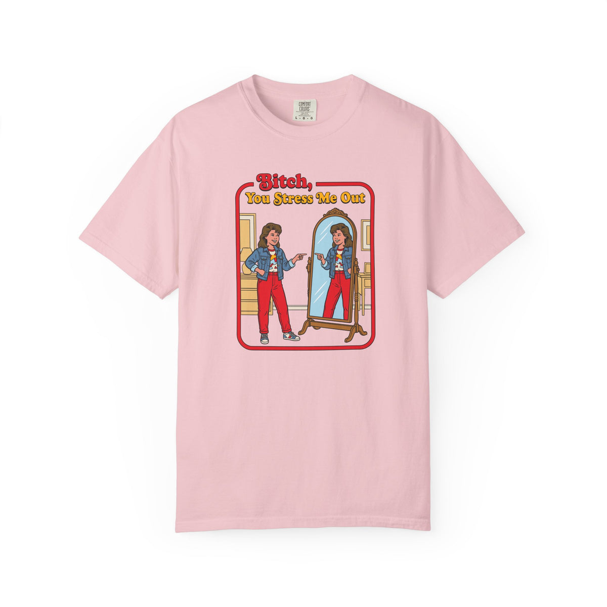 B!tch You Stress Me Out Tshirt, Sarcastic Adult Humor, Funny Mental Health