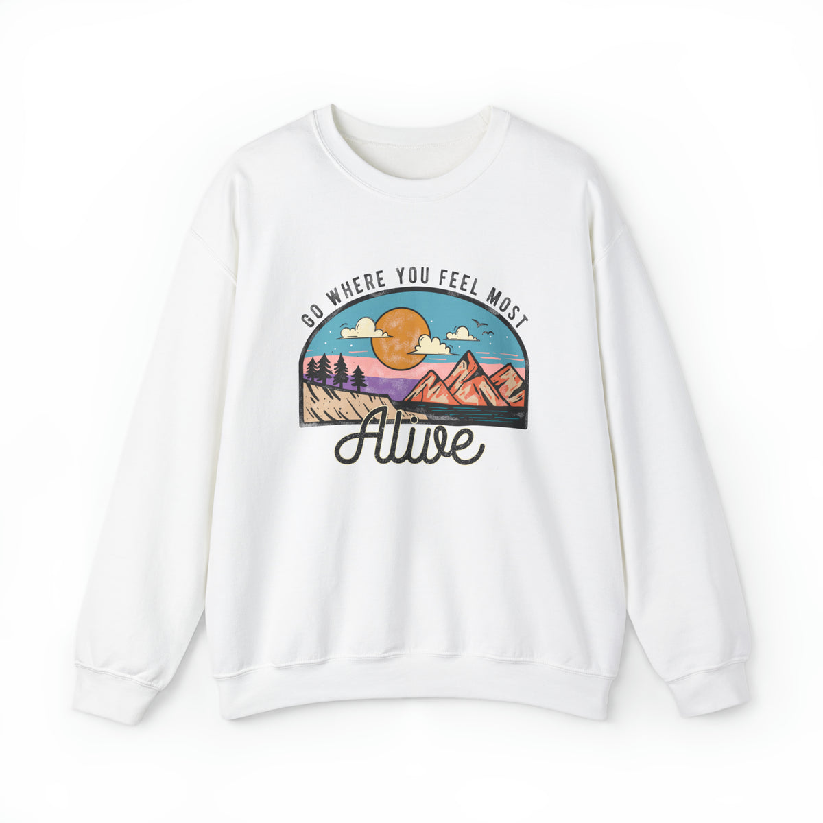 Unisex Heavy Blend™ Crewneck Sweatshirt Feeling Alive