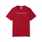 I Could Be Meaner Shirt Funny Humor TShirt Sarcastic Tee Trendy Shirt for Women