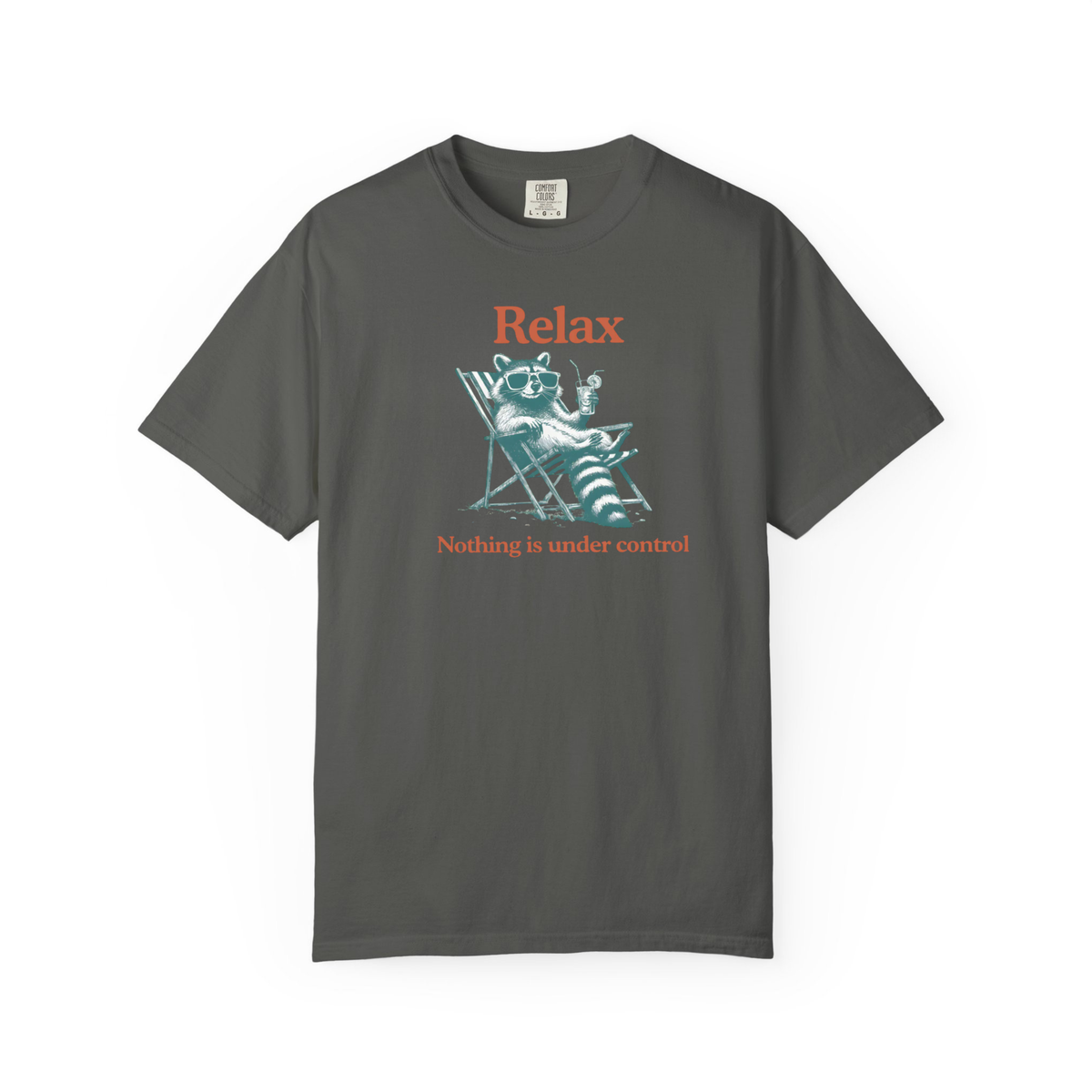 Relax Nothing Is Under Control Shirt, Sarcastic Humor Tshirt, Funny Raccoon Tee