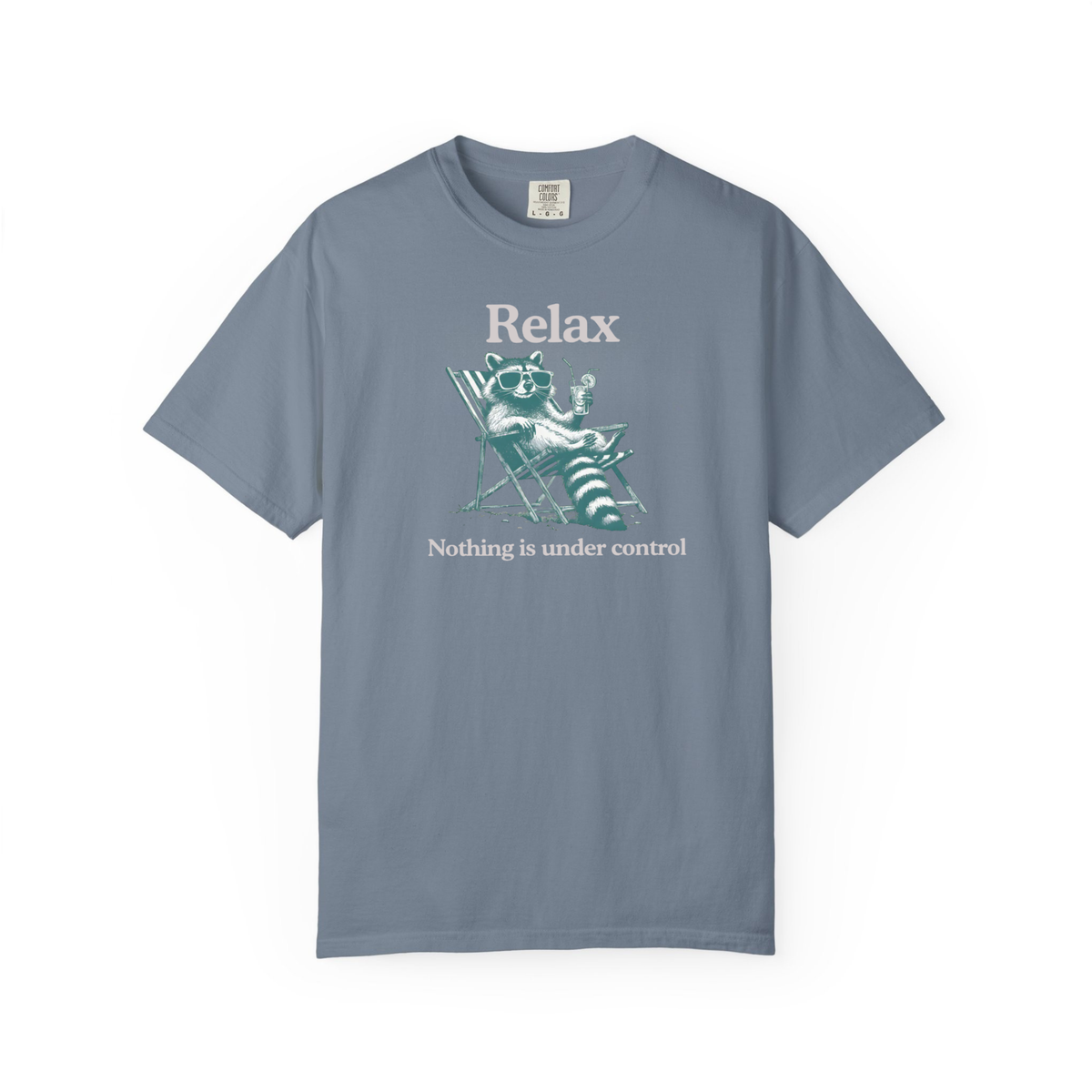 Relax Nothing Is Under Control Shirt, Sarcastic Humor Tshirt, Funny Raccoon Tee