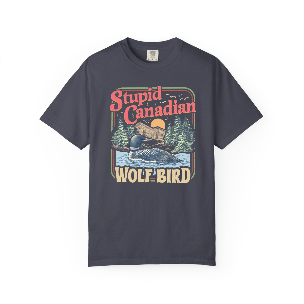Stupid Canadian Wolf Bird Shirt, Heated Rivalry Inspired Tshirt, Funny Loon Graphic Tee