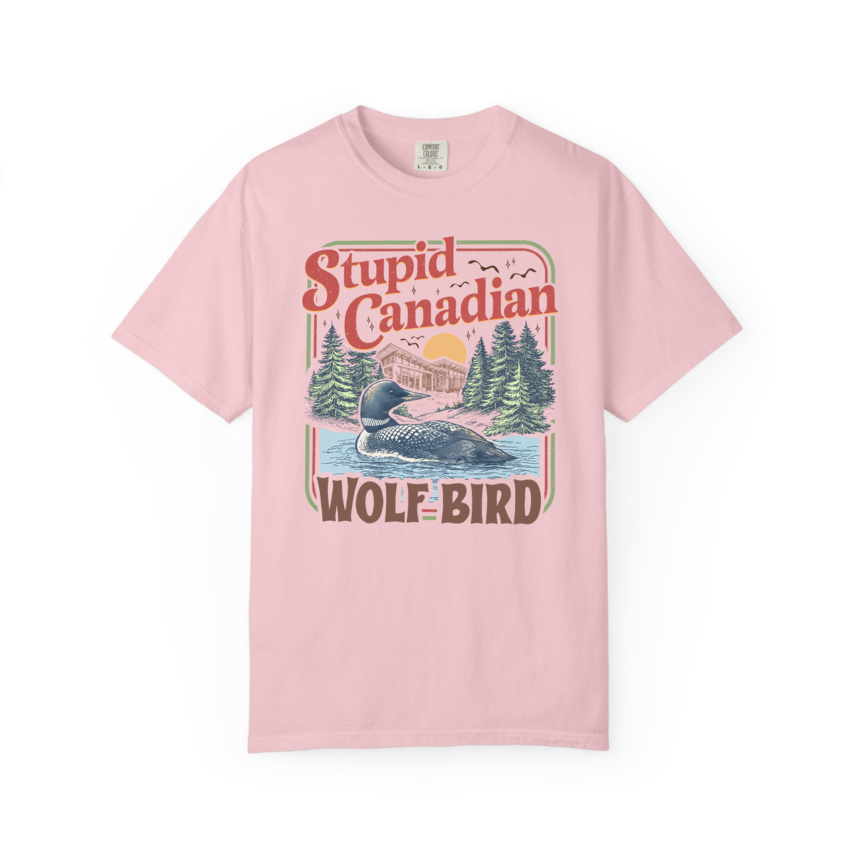 Stupid Canadian Wolf Bird Shirt, Heated Rivalry Inspired Tshirt, Funny Loon Graphic Tee