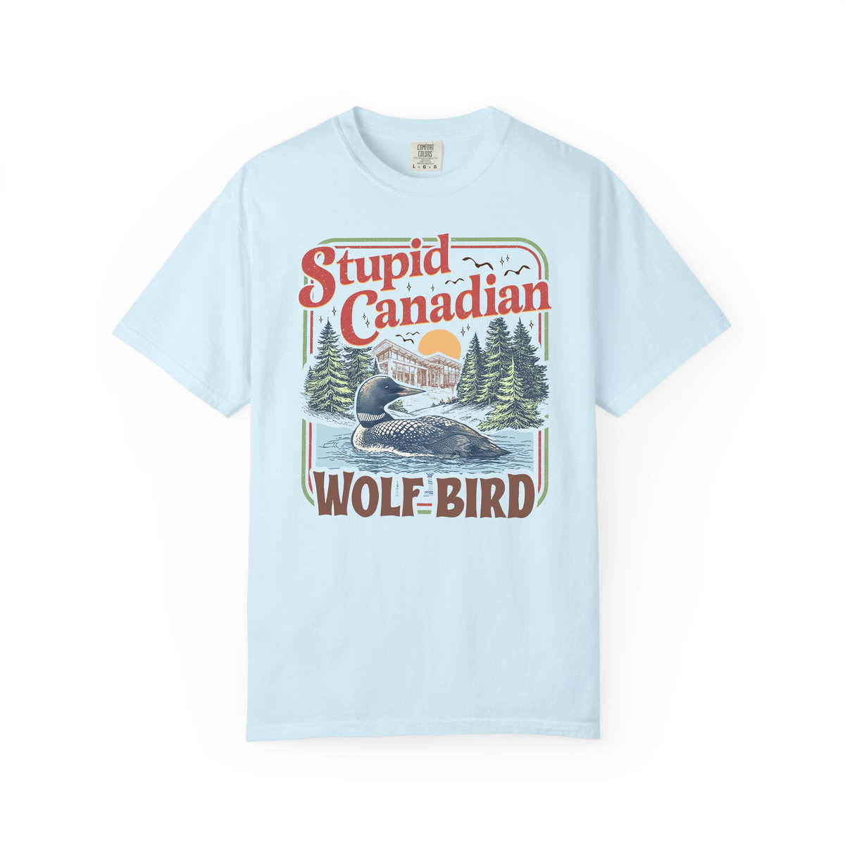 Stupid Canadian Wolf Bird Shirt, Heated Rivalry Inspired Tshirt, Funny Loon Graphic Tee