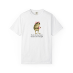 First of All Jesus Thinks I'm A Delight Frog Meme Shirt, Christian Frog Tshirt