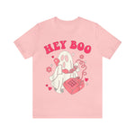 Unisex BELLA CANVA T-Shirt Hey Boo Cute Ghost Face