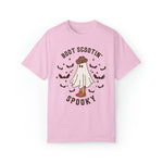 Unisex COMFORT COLORS Tshirt Boot Scootin Spooky, Western Halloween Cowboy Ghost
