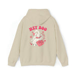Unisex HOODIE Hey Boo Cute Ghost Face