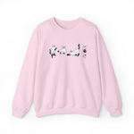 Unisex ghostly halloween Black cat sweatshirt , spooky ghost black cat crewneck, halloween binx