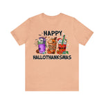 Unisex BELLA CANVA T-Shirt HalloThanksMas Drinks Trendy