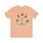 Unisex BELLA CANVA funny Skeleton pumpkin shirt, ghostly pumpkin autumnal crewneck