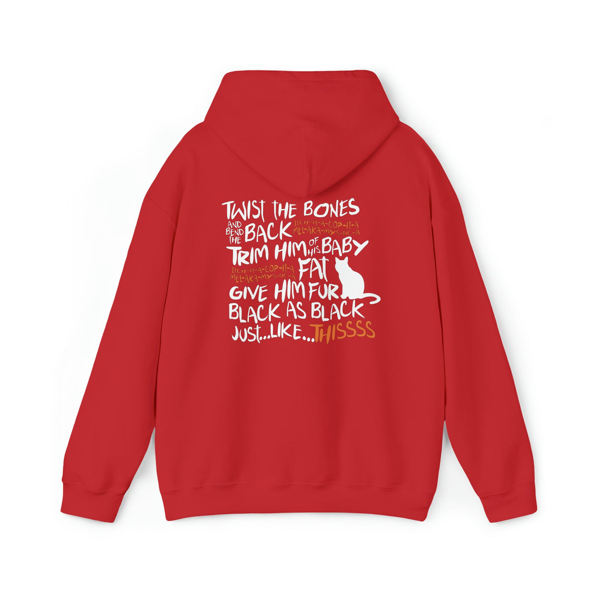 Unisex HOODIE twist the bone witch spell Hoodie, black cat lover Hoodie, witching funny hoodie