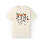 Unisex COMFORT COLOR Dancing Skeleton Halloween Shirt, spooky season pumpkin autumnal