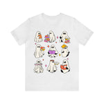 Unisex BELLA CANVA T-Shirt halloween books Teacher Librarian Shirt, Trick or Read, Read More Books, Ghost Books, Halloween Reading