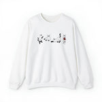 Unisex ghostly halloween Black cat sweatshirt , spooky ghost black cat crewneck, halloween binx