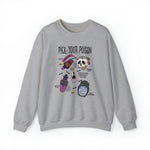 Unisex Sweatshirt Pick Your Poison Evil Retro Villains