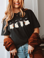 Unisex BELLA CANVA T-Shirt Cute Cow Ghost, bull Ghost , This Is Some Bull Sheet, Funny cow lovers