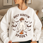 Unisex Sweatshirt Boot Scootin Spooky, Western Halloween Cowboy Ghost